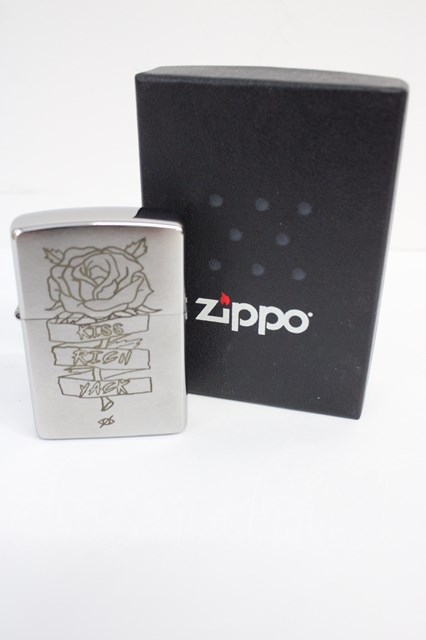 【SALE】KRY clothing KRY.ZIPPO 【薔薇】 /シルバー/- T-23-02-03-022l-1-za-KR-m-KN-ZT542