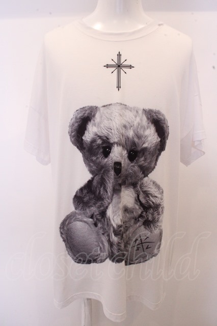 TRAVAS TOKYO Tシャツ.Cleverly Teddy BIG Tee /ホワイト/-  O-23-02-27-003w-1-ts-TR-m-IS-OS