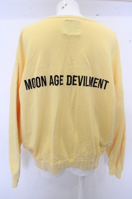 【SALE】Moonage Devilment(清春) カットソー.Embroidery Pull Over /イエロー/44  O-23-02-27-016-Mo-sho-YM-ZT276