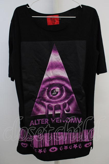 SALE】ALTER VENOMV Tシャツ.バーコードレイヤードBIG T-23-05-02-016