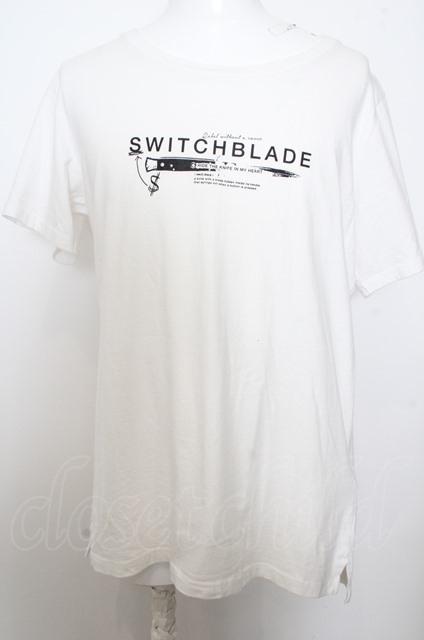 SWITCHBLADE Tシャツ.KNIFELOGO TEE /ホワイト/L O-23-05-24-099w-1-ts-SW-m-YM-ZT14